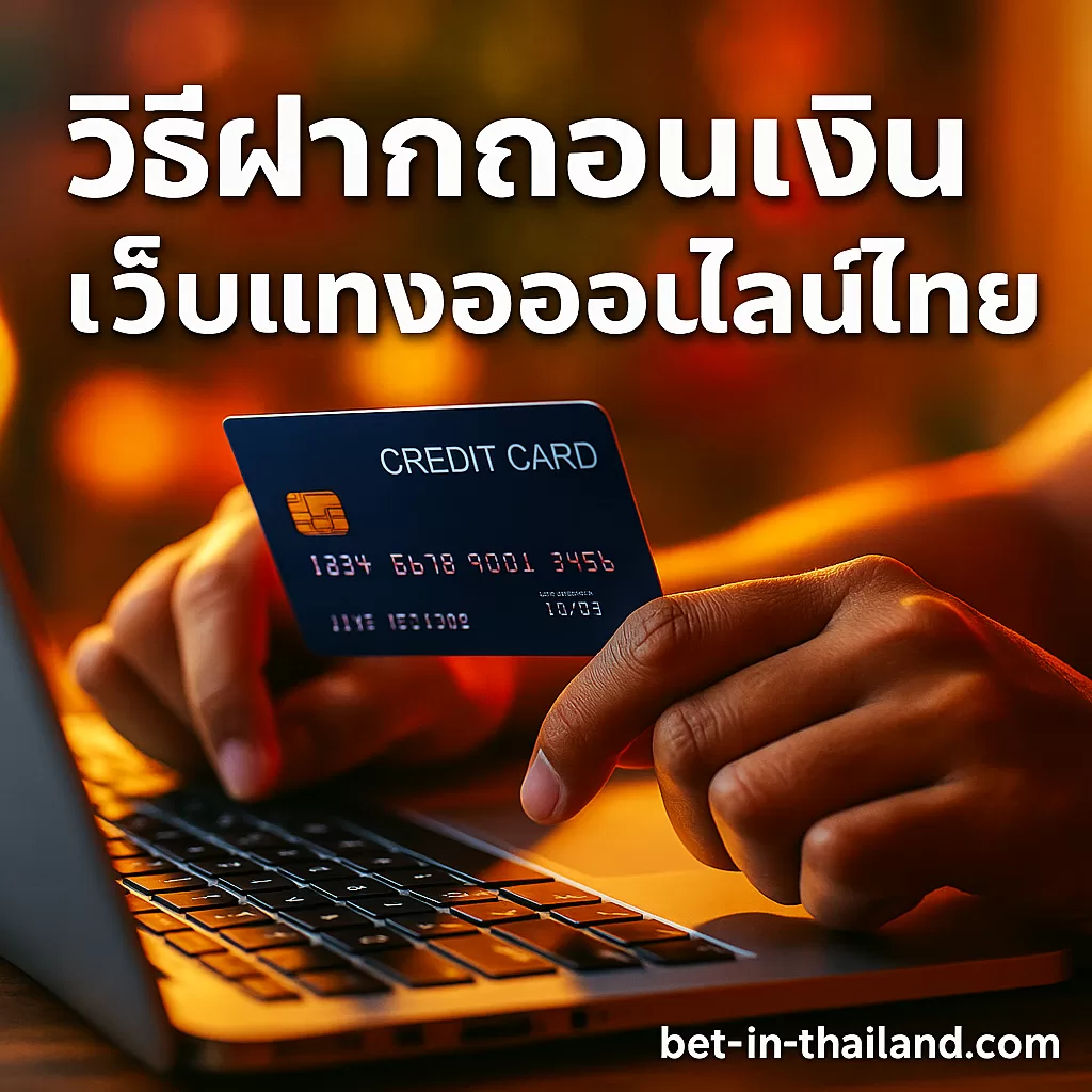 วิธีฝากถอนเงิน เว็บพนันออนไลน์ไทย 2025 PromptPay TrueMoney, Crypto