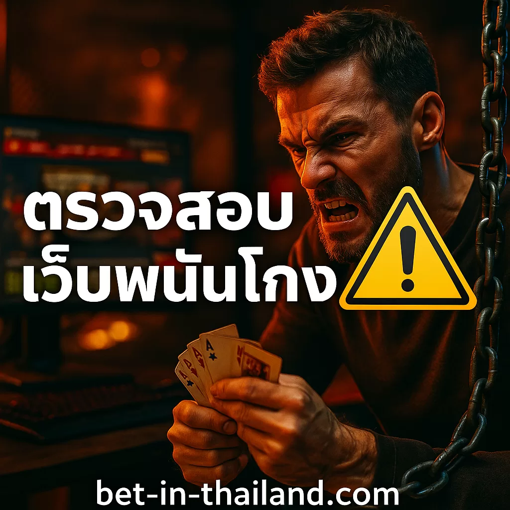 ตรวจสอบเว็บพนันโกง ⚠️ วิธีเช็กเว็บปลอมก่อนเล่น