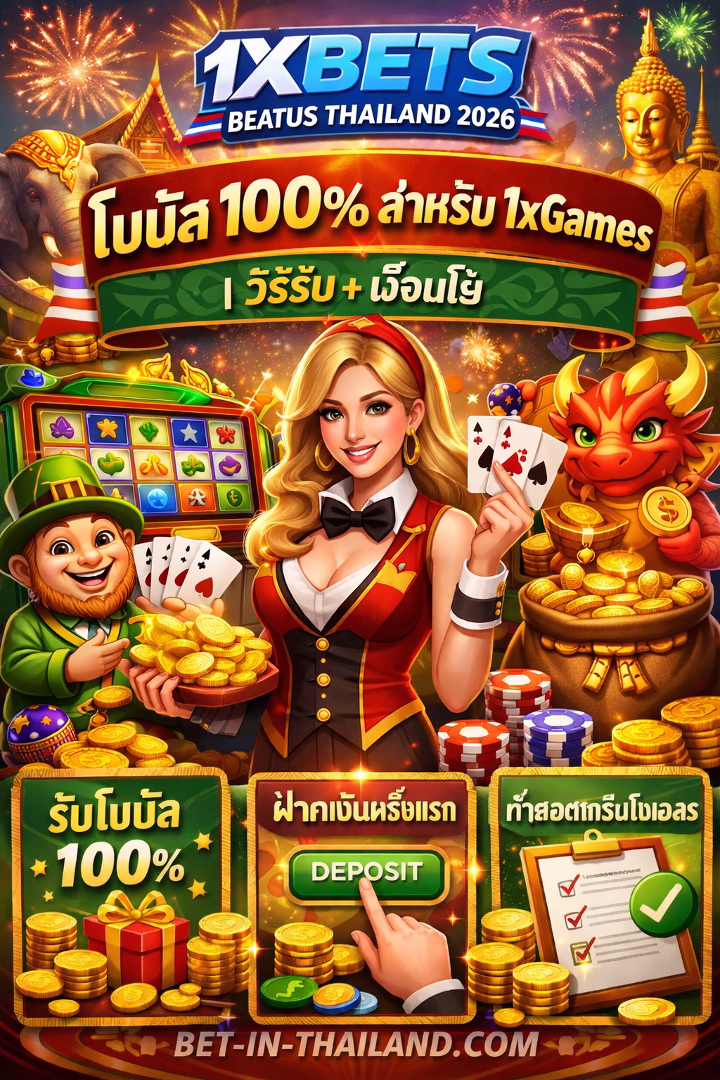 1xBet Beatus Thailand 2026 🎮 โบนัส 100% สำหรับ 1xGames (วิธีรับ + เงื่อนไขสำคัญ)